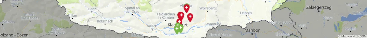 Map view for Pharmacies emergency services nearby Sankt Georgen am Längsee (Sankt Veit an der Glan, Kärnten)